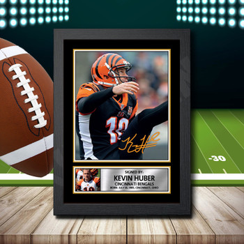 Kevin Huber Signed Autographed NFL Star Print