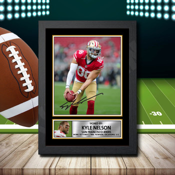 Kyle Nelson - Signed Autographed NFL Star Print Kyle Nelson - Signed Autographed NFL Star Print