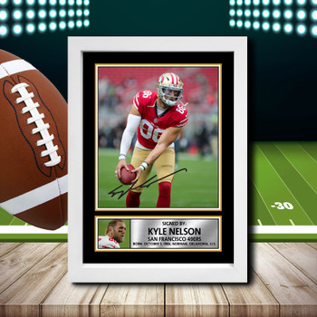 Kyle Nelson - Signed Autographed NFL Star Print Kyle Nelson - Signed Autographed NFL Star Print