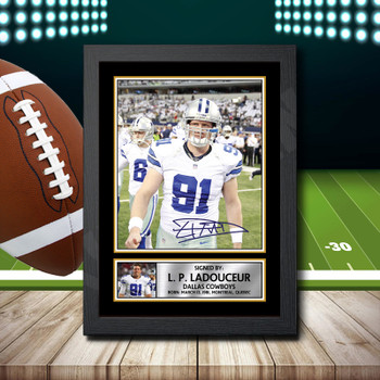 L. P. Ladouceur Signed Autographed NFL Star Print