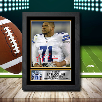 La'el Collins 2 Signed Autographed NFL Star Print
