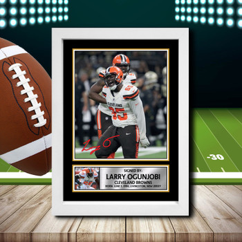 Larry Ogunjobi - Signed Autographed NFL Star Print Larry Ogunjobi - Signed Autographed NFL Star Print