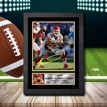 Laurent Duvernay-Tardif Signed Autographed NFL Star Print