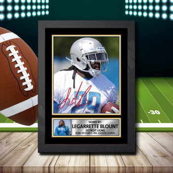 Legarrette Blount Signed Autographed NFL Star Print