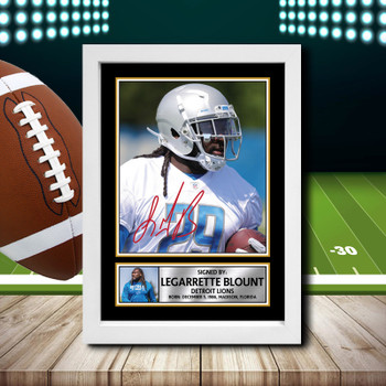 Legarrette Blount Signed Autographed NFL Star Print