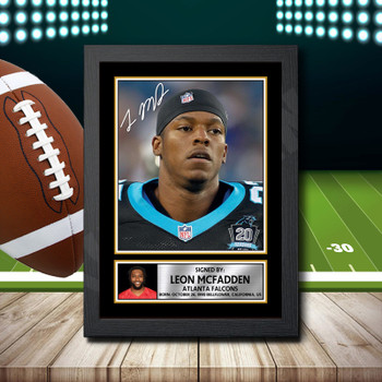 Leon Mcfadden 1 Signed Autographed NFL Star Print