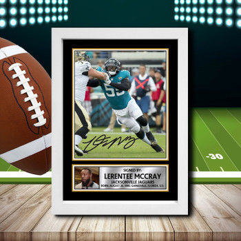 Lerentee Mccray Signed Autographed NFL Star Print