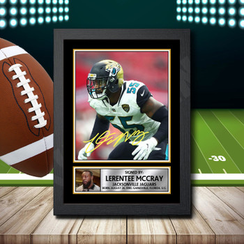 Lerentee Mccray 2 Signed Autographed NFL Star Print