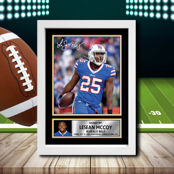 Lesean Mccoy 1 Signed Autographed NFL Star Print