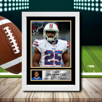 Lesean Mccoy 2 Signed Autographed NFL Star Print