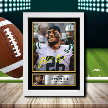 Le'veon Bell Signed Autographed NFL Star Print