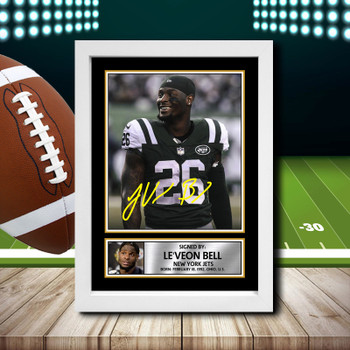 Le'veon Bell 2 Signed Autographed NFL Star Print