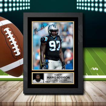 Mario Addison 1 Signed Autographed NFL Star Print
