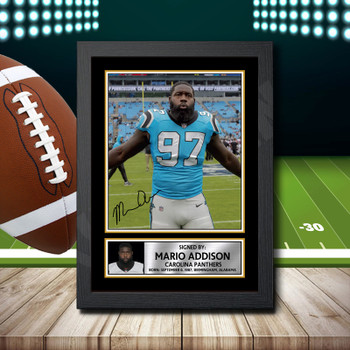 Mario Addison 2 Signed Autographed NFL Star Print
