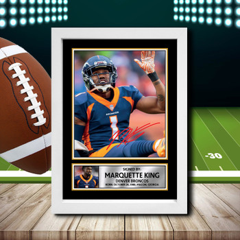 Marquette King Signed Autographed NFL Star Print