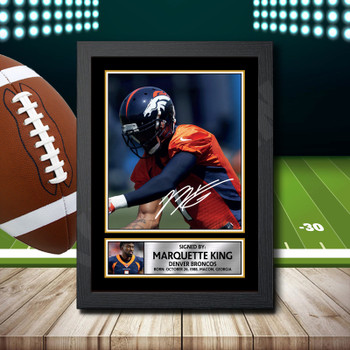 Marquette King 2 Signed Autographed NFL Star Print