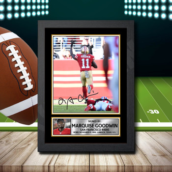 Marquise Goodwin Signed Autographed NFL Star Print