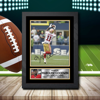 Marquise Goodwin 2 Signed Autographed NFL Star Print