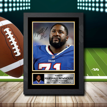 Marshall Newhouse 1 Signed Autographed NFL Star Print