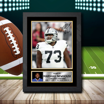 Marshall Newhouse 2 Signed Autographed NFL Star Print