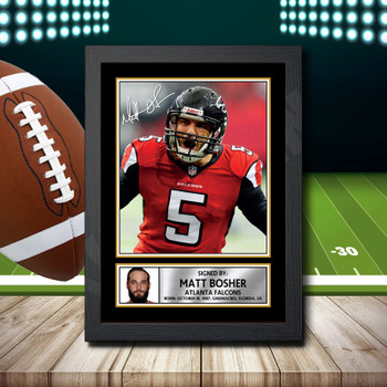 Matt Bosher 1 Signed Autographed NFL Star Print