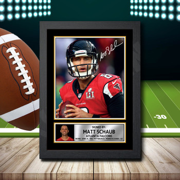 Matt Schaub 1 Signed Autographed NFL Star Print