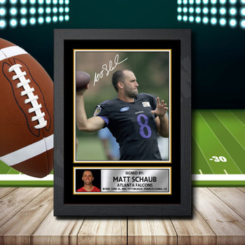 Matt Schaub 2 Signed Autographed NFL Star Print