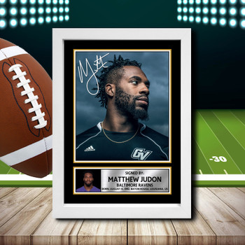 Matthew Judon 2 Signed Autographed NFL Star Print