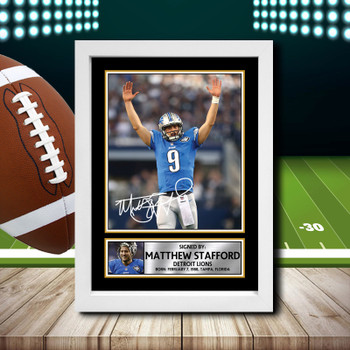 Matthew Stafford - Signed Autographed NFL Star Print Matthew Stafford - Signed Autographed NFL Star Print