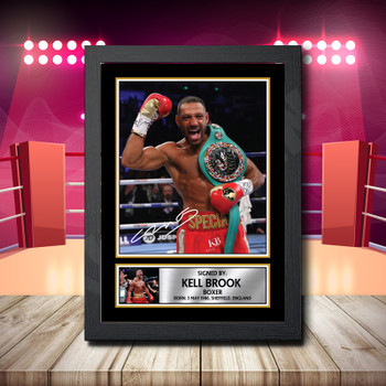 Kell Brook 2 Remake Signed Autographed Boxing Star Poster Print Framed Merch Gift Kell Brook 2 Remake Signed Autographed Boxing Star Poster Print Framed Merch Gift