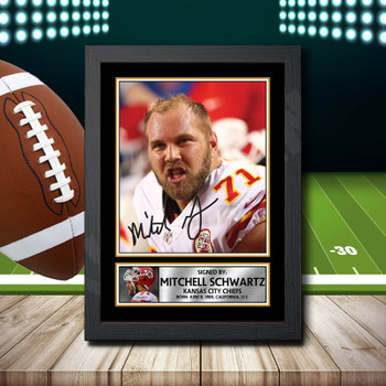 Mitchell Schwartz 2 Signed Autographed NFL Star Print