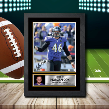 Morgan Cox 1 Signed Autographed NFL Star Print