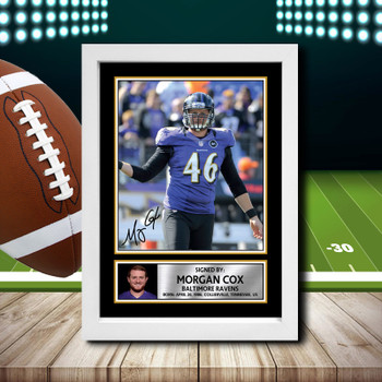 Morgan Cox 1 Signed Autographed NFL Star Print