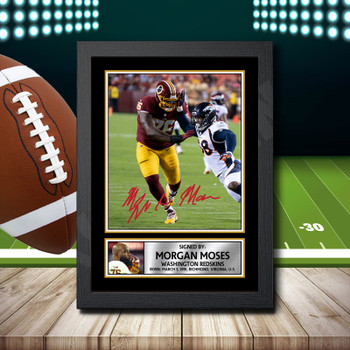 Morgan Moses 2 Signed Autographed NFL Star Print