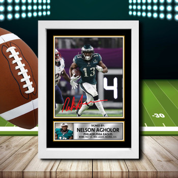 Nelson Agholor - Signed Autographed NFL Star Print Nelson Agholor - Signed Autographed NFL Star Print