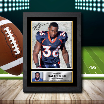 Rafael Bush 1 Signed Autographed NFL Star Print