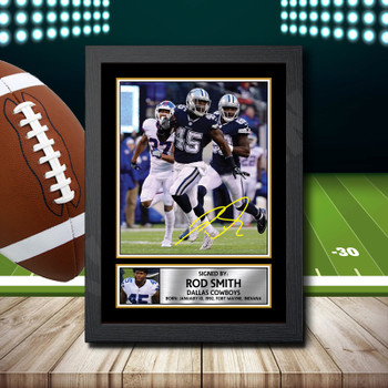 Rod Smith 2 Signed Autographed NFL Star Print