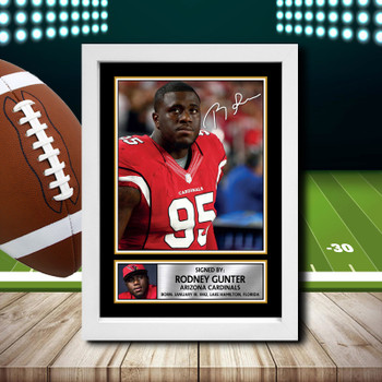 Rodney Gunter 1 Signed Autographed NFL Star Print