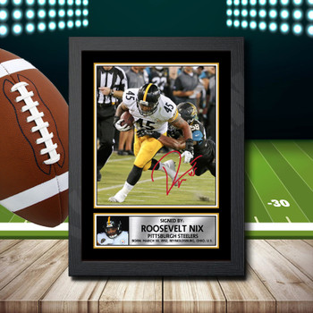 Roosevelt Nix Signed Autographed NFL Star Print