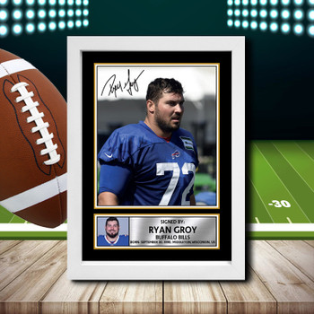 Ryan Groy 2 Signed Autographed NFL Star Poster Print Framed Merch Gift
