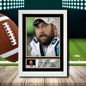 Ryan Kalil 2 Signed Autographed NFL Star Poster Print Framed Merch Gift