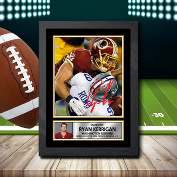 Ryan Kerrigan Signed Autographed NFL Star Poster Print Framed Merch Gift