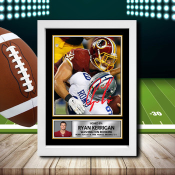 Ryan Kerrigan Signed Autographed NFL Star Poster Print Framed Merch Gift