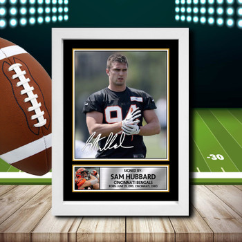 Sam Hubbard 2 Signed Autographed NFL Star Poster Print Framed Merch Gift