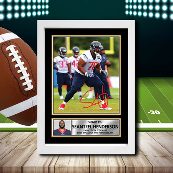 Seantrel Henderson 2 Signed Autographed NFL Star Poster Print Framed Merch Gift Seantrel Henderson 2 Signed Autographed NFL Star Poster Print Framed Merch Gift