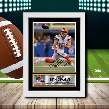 Seth Devalve 2 Signed Autographed NFL Star Poster Print Framed Merch Gift