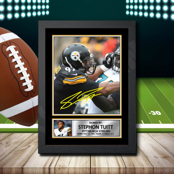 Stephon Tuitt Signed Autographed NFL Star Poster Print Framed Merch Gift