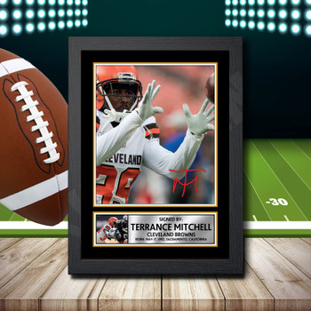 Terrance Mitchell 2 Signed Autographed NFL Star Poster Print Framed Merch Gift Terrance Mitchell 2 Signed Autographed NFL Star Poster Print Framed Merch Gift