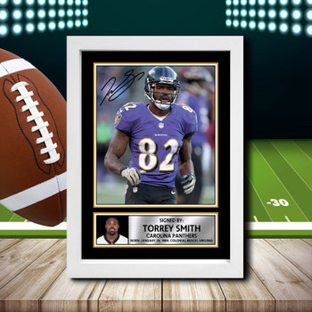 Torrey Smith 1 Signed Autographed NFL Star Poster Print Framed Merch Gift