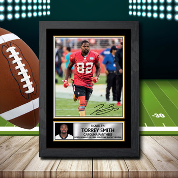 Torrey Smith 2 Signed Autographed NFL Star Poster Print Framed Merch Gift